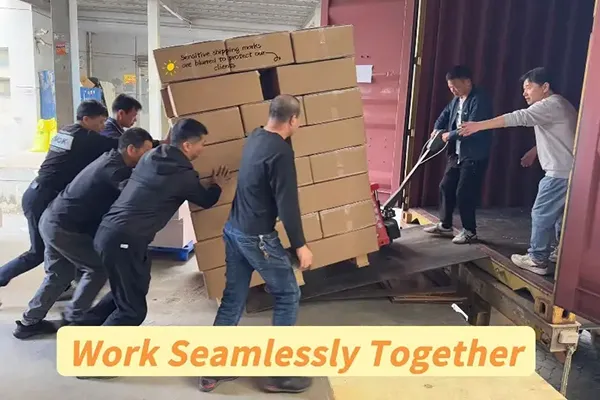 موثر لوڈنگ— سکن کیئر پیپر بکس کا 40HQ کنٹینر